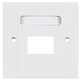 Siemon MX-BFP-S-03-02 Single Gang MAX British Faceplate for 3 Modules